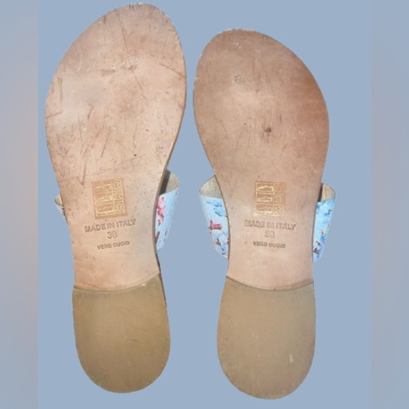 Joie A La Plagę floral embossed leather sandals sz 7.5 - Picture 6 of 6